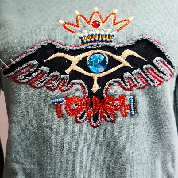 [M] TOUGH JEANSMITH Shabby Chic Sweater - Picture 2 of 10